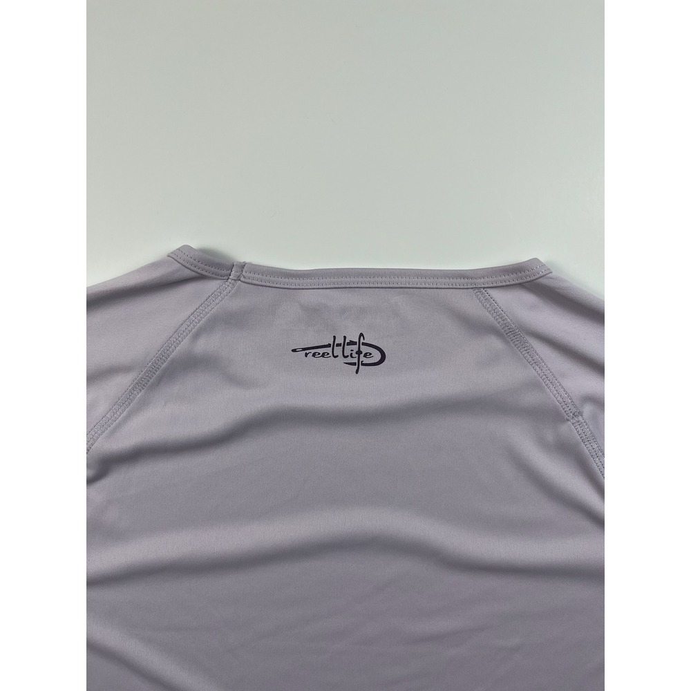 Reel Life Women Long Sleeve Beach Fishing Sun Shirt Purple Wave Size Large - Picture 11 of 13